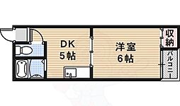 サンシャイン京都 1DKの間取図画像