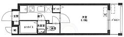 グリシーヌ京都西院 1Kの間取図画像