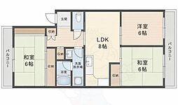 カルムハイツ平井 3LDKの間取図画像