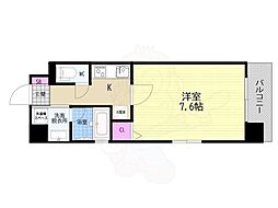 ベラジオレガシー京都西七条 1Kの間取図画像