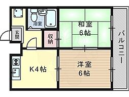 メゾン・ド・シプレ 2Kの間取図画像