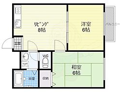ラ・パタータ 2LDKの間取図画像