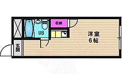 明瑞 ワンルームの間取図画像
