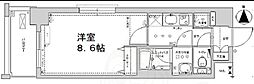 ベラジオ五条堀川2 1Kの間取図画像