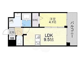 ファステート京都西院パール 1LDKの間取図画像