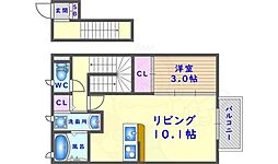ル・トゥルヌソル 1LDKの間取図画像