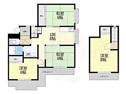 乾マンション 4LDKの間取図画像