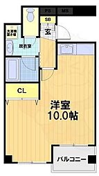 京都友禅文化会館 ワンルームの間取図画像