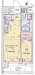 京都市南区東九条南石田町マンション 1LDKの間取図画像