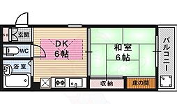 メゾンベルジュール 1DKの間取図画像