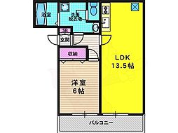 メゾンN&H 1LDKの間取図画像
