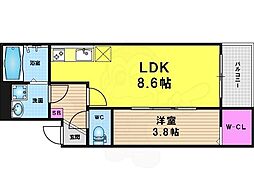 Arto桂川 1LDKの間取図画像
