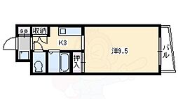 サンリッチ御池 1Kの間取図画像