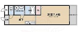 グラン上桂 1Kの間取図画像