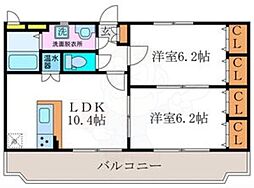 SAISEI 2LDKの間取図画像