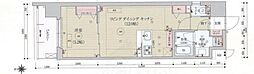ベラジオ雅び京都三条通 1LDKの間取図画像