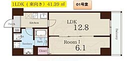 アート四条堀川 1LDKの間取図画像