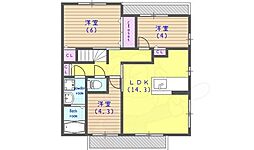 ウィンディアコリーヌG棟 3LDKの間取図画像
