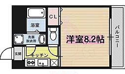 ミレニアム公和3 1Kの間取図画像