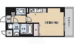 ベラジオ五条堀川3 ワンルームの間取図画像