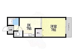 ビレイユ真英deux 1DKの間取図画像