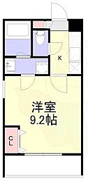 東池田町マンション 1Kの間取図画像