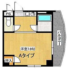 PineTree 1Kの間取図画像