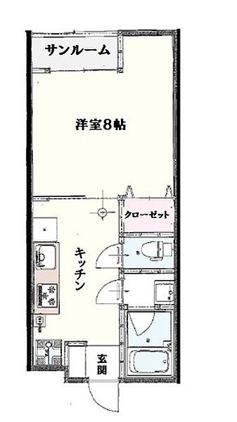 スプリングコート 105｜広島県東広島市西条町寺家(賃貸アパート1DK・1階・31.19㎡)の写真 その2
