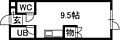 プレザントMS2階3.3万円
