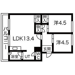 間取図画像 2LDK