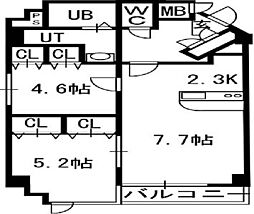 間取図画像 2LDK