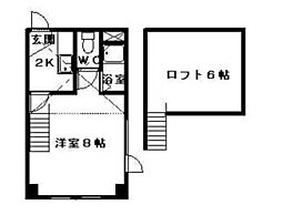 ノースピア23 1Kの間取図画像