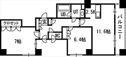 グランカーサ裏参道 2LDKの間取図画像
