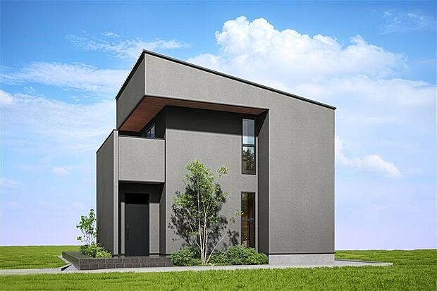 パース:完成予想図(外観) 即日ご案内可能です!モデルハウスのご見学も可能ですので、お気軽にお問い合わせください。