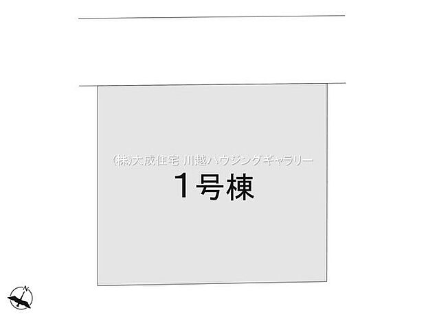 区画図:閑静な住宅街に並びます。