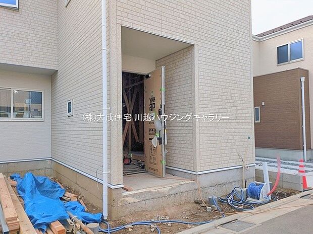 外観:玄関。　13号棟：現地写真2026.1.19撮影