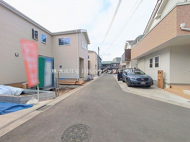 外観:前面道路 13号棟:現地写真2026.1.19撮影