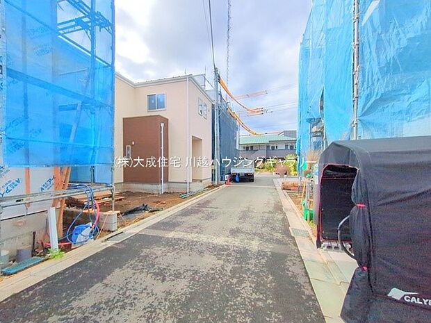 外観:前面道路 12号棟:現地写真2025.10.27撮影