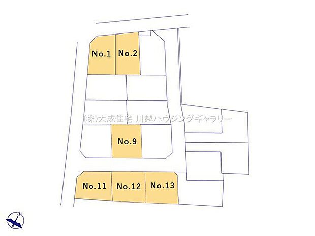 区画図:全18棟：忙しい朝や、遅い帰宅時にも嬉しい「南大塚」駅徒歩5分！