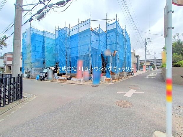 外観:接道。　1号棟：現地写真2025.10.7撮影