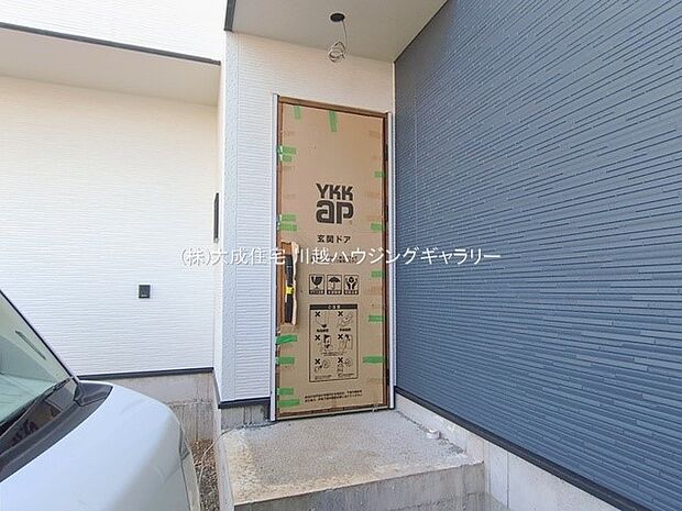 外観:玄関。　2号棟：現地写真2026.1.19撮影