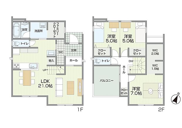 外観:参考間取りプラン:モデル棟