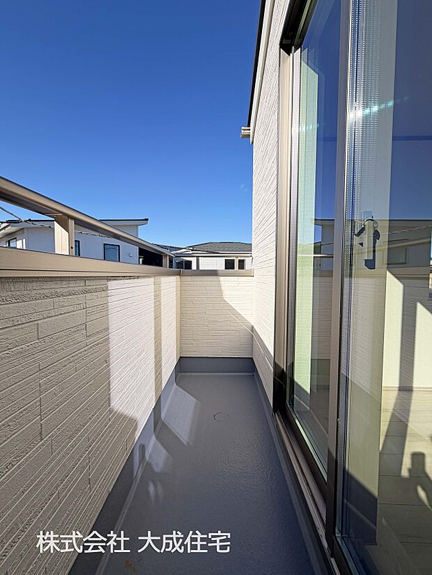 外観:2−3号棟：バルコニー　現地写真2026.1.8撮影