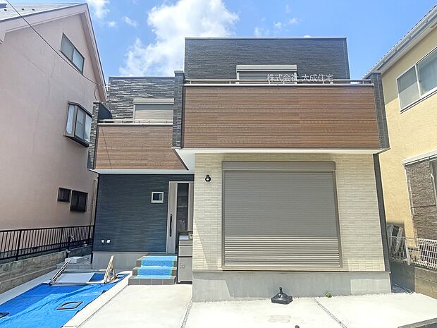 外観:堂々完成しております。　現地写真：2025.7.3撮影