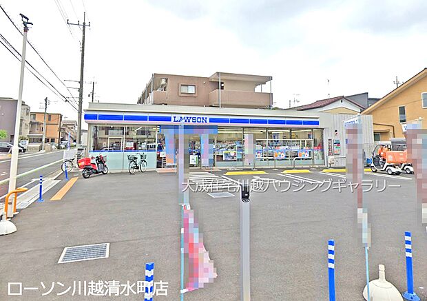 周辺環境:コンビニ 140m ローソン川越清水町店(徒歩2分。ちょっと小腹が空いた時も近くて便利です。)