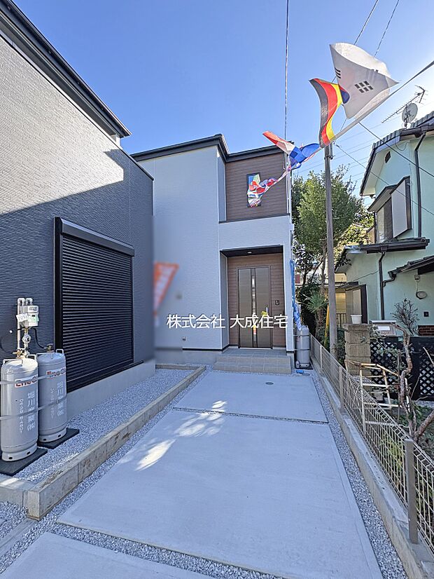 外観:お財布に優しい都市ガスエリアです^^ 2号棟:現地写真2025.12.12撮影