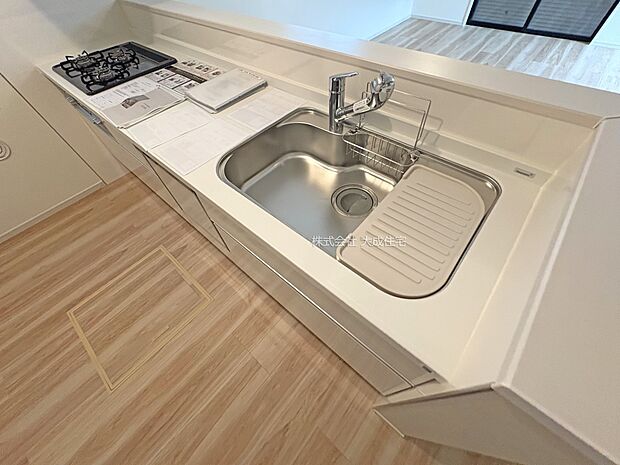 設備:シンク。 1号棟:現地写真2025.9.19撮影