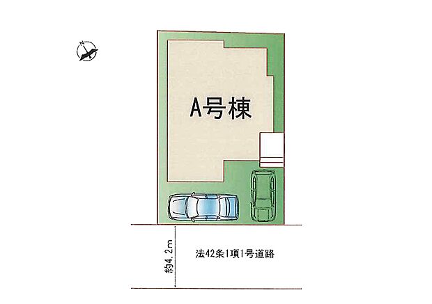 区画図:カースペース2台分ございます！（うち一台車種による）