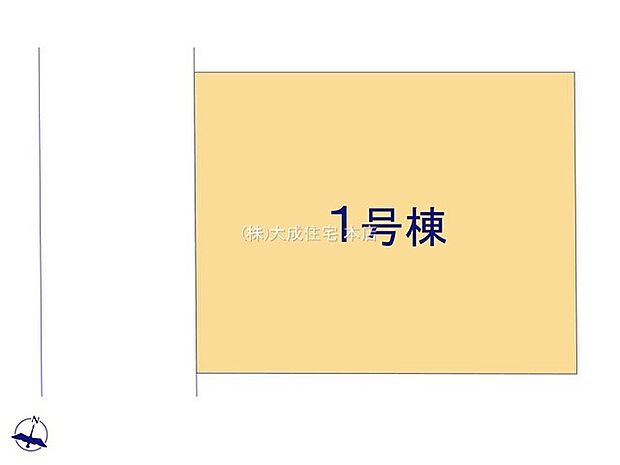 区画図:ゆとりのある53坪!