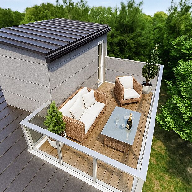 外観:休日は家族や友人とホームパーティーが楽しめます!